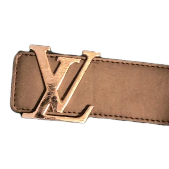 Louis Vuitton Reversible Brown/ Black (Unisex)Monogram LV Logo Belt Sz 120/48 - Picture 7 of 10